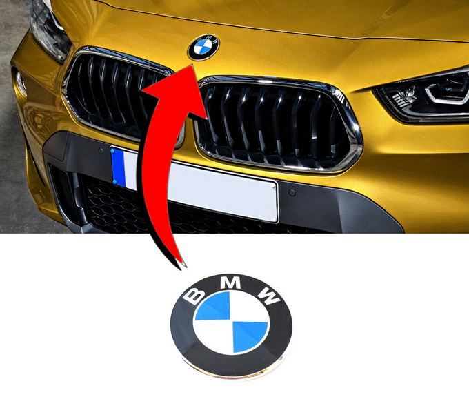 NEW GENUINE BMW X2 SERIES F39 HOOD BONNET 82MM BADGE LOGO 51147463692
