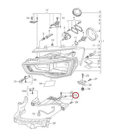 NEW GENUINE FORD FOCUS ST 14- FRONT HEADLIGHT WASHER COVER CAP PRIMED LEFT N/S 1871663 - Image 3