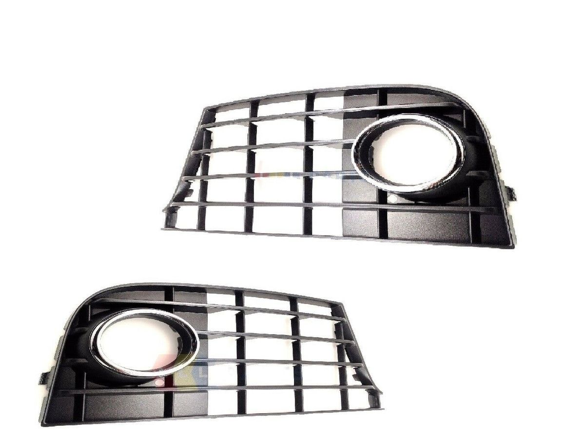 NEW GENUINE AUDI TT S-LINE 07-10 FRONT BUMPER O/S RIGHT + N/S LEFT FOG GRILL SET 8J0807682F01C + 8J0807681F01C