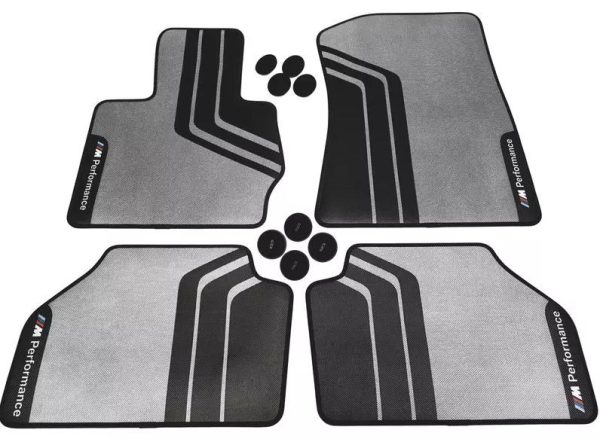 BMW NEW GENUINE X3 X4 F25 F26 M PERFORMANCE RUBBER FLOOR MATS LHD FRONT + REAR 51472407302 + 51472407307