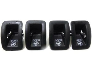 NEW GENUINE AUDI A6 A7 11-16 REAR SEAT BLACK ISOFIX SET OF FOUR 4G88872336PS