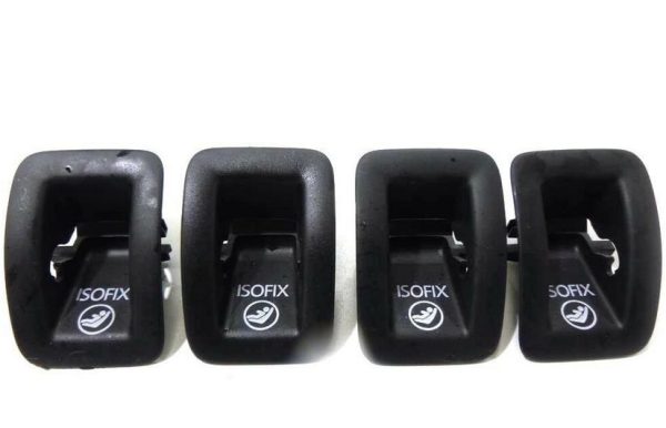 NEW GENUINE AUDI A6 A7 11-16 REAR SEAT BLACK ISOFIX SET OF FOUR 4G88872336PS