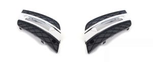 NEW GENUINE MERCEDES BENZ MB ML 2009- W164 FRONT BUMPER DRL COVER GRILL SET  A1648801924 + A1648802024