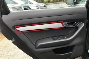NEW GENUINE AUDI A6 C6 LEFT N/S REAR DOOR CARD ALLUMINIUM TRIM 4F0867419G1MJ