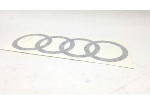 NEW GENUINE AUDI A1 A3 A4 A5 A6 SIDE AUDI RINGS FILM DECAL BLACK 8W0064317E