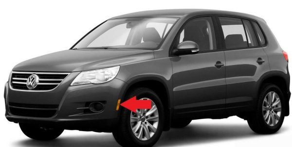NEW GENUINE VW TIGUAN 08-16 FRONT BUMPER CORNER LIGHT SIDE MARKER LEFT N/S 5N0945119A - Image 5