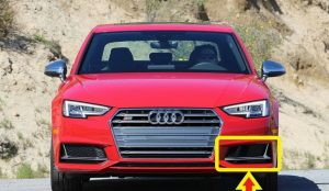 NEW GENUINE AUDI B9 S4 16-18 FRONT BUMPER LOWER AIR GUIDE GRILL LEFT N/S 8W0807681KRU6