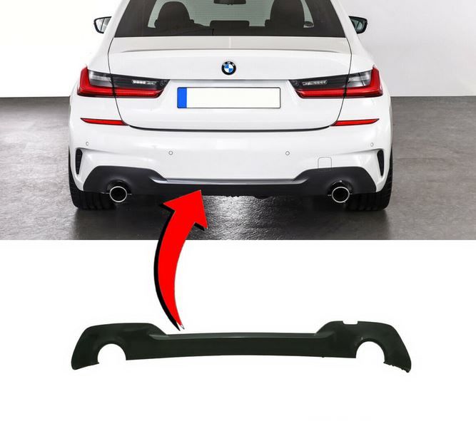 NEW GENUINE BMW 3 SERIES G20 G21 M SPORT REAR BUMPER DIFFUSER TRIM 51128069390