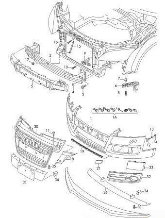 NEW GENUINE AUDI TT MK2 07-14 FRONT BUMPER LOWER SPOILER LIP CARBON 8J0807110A - Image 4