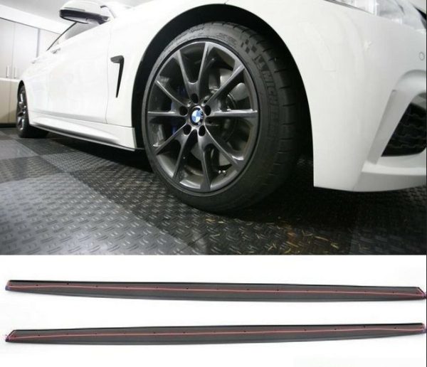 BMW NEW GENUINE 4 SERIES F32 F33 F36 M SPORT ROCKET PANEL MATT BLACK PAIR SET 51192361680 + 51192361679