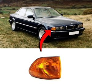 NEW BMW GENUINE E38 7 SERIES FRONT TURN SIGNAL YELLOW INDICATOR RIGHT OS 63138361006