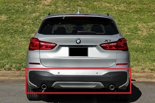NEW GENUINE BMW F48 M SPORT REAR BUMPER DIFFUSER WITH DOUBLE EXHAUST AND PDC 51128072778 - Image 5