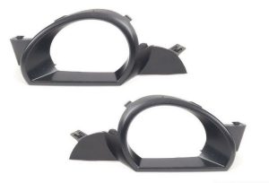 NEW GENUINE AUDI Q7 07-09 O/S RIGHT N/S LEFT BUMPER GRILL FOG LIGHT SURROUND SET 4L0807490 + 4L0807489