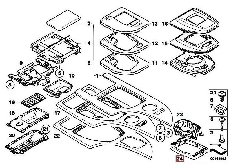 BMW NEW GENUINE 5 SERIES E60 E61 LCI iDRIVE CIC CONTROLLER FRAME BRACKET 51169155987 - Image 5