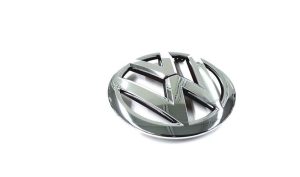 NEW GENUINE VW TOUAREG 11-14 FRONT CHROME VW BONNET BADGE EMBLEM 7P6853601AULM
