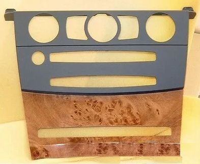 BMW NEW GENUINE E60 E61 INTERIOR TRIM PANEL DASHBOARD COVER LIGHT POPLAR BLACK 51456951035