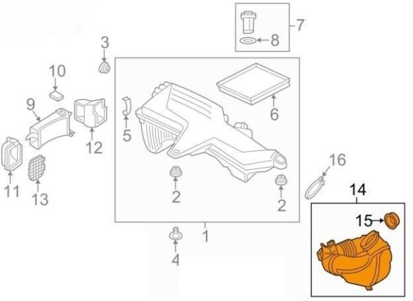 BMW NEW GENUINE F20 F21 F22 F30 F31 F34 F32 F36  AIR INTAKE PIPE  13717605045 - Image 4