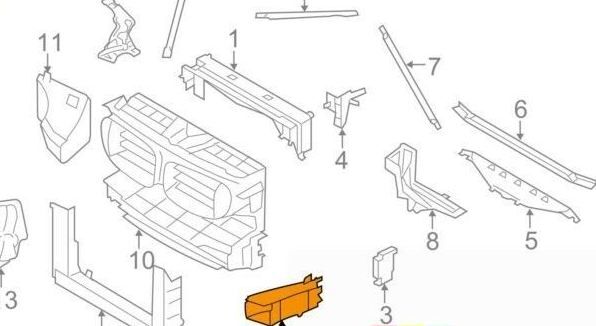 BMW NEW GENUINE 7 SERIES F01 F02 LCI M FRONT RIGHT BRAKE AIR DUCT O/S 51747898882 - Image 5