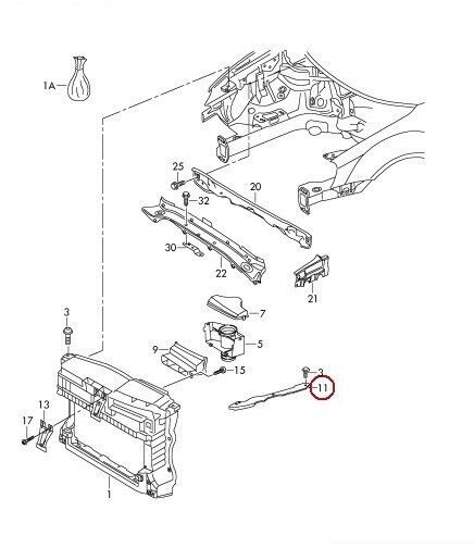 NEW GENUINE VW GOLF MK6 09-14 O/S RIGHT UPPER HEADLIGHT SUPPORT BRACKET 5K0806930B - Image 4