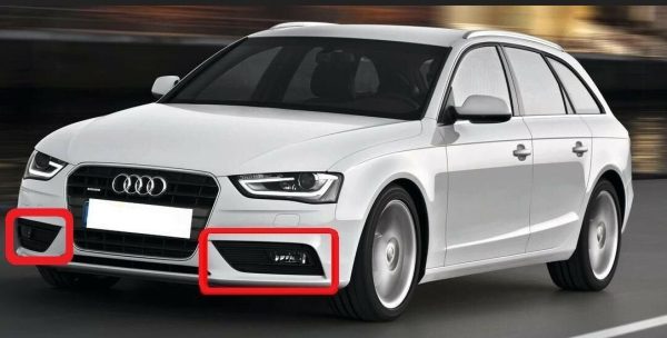 NEW GENUINE AUDI A4 2012-2016 BUMPER RIGHT O/S N/S LEFT FOG LIGHT GRILL SET 8K0807681K01C + 8K0807682K01C - Image 5