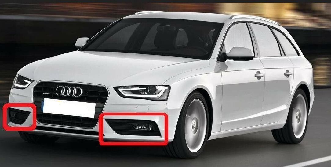 NEW GENUINE AUDI A4 2012-2016 BUMPER RIGHT O/S N/S LEFT FOG LIGHT GRILL SET 8K0807681K01C + 8K0807682K01C - Image 5