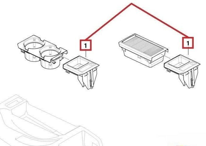 BMW NEW GENUINE 3 SERIES E46 CENTER CONSOLE ODDMENTS TRAY COIN BOX BEIGE 51168217959 - Image 7