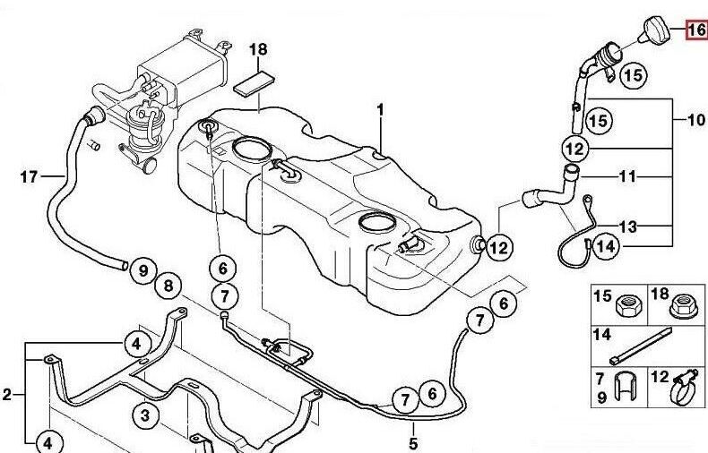 BMW MINI NEW GENUINE PETROL ENGINES FILLER CAP FUEL TANK CAP 16117222391 - Image 4