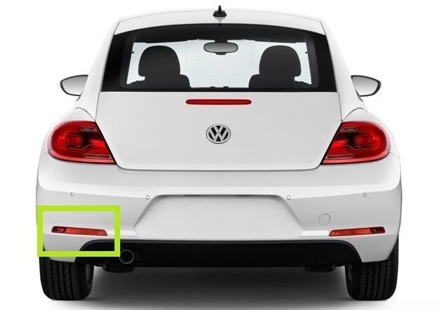 NEW GENUINE VW BEETLE 12-16 REAR BUMPER LEFT N/S REFLECTOR LED FOG LIGHT RHD 5C5945701B - Image 4