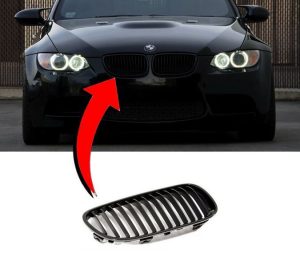 NEW GENUINE BMW 3 SERIES E92 E93 KIDNEY PERFORMANCE GRILL BLACK RIGHT OS 51712158984