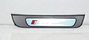 NEW GENUINE AUDI A5 SPORTBACK 08-16 SLINE REAR DOOR ENTRY SILL STRIP RIGHT O/S 8T8853376B01C