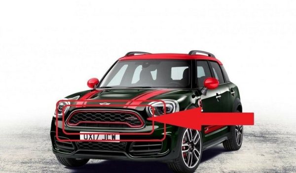NEW GENUINE MINI COUNTRYMAN F60 JCW RED DECORATIVE FRONT BONNET GRILL HOOD 51137470512 - Image 7