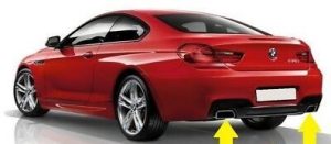 NEW GENUINE BMW 6 SERIES F12 F13 F06 640i CHROME TAILPIPE TRIM 18302298452