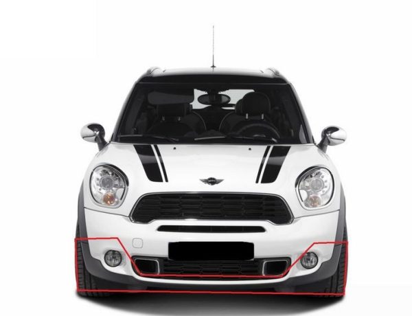 NEW GENUINE MINI COUNTRYMAN R60 S FRONT BUMPER LOWER SPOILER BLACK 51119802060 - Image 4