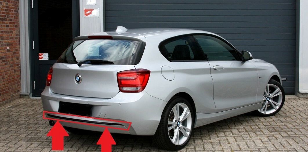 BMW NEW GENUINE 1 SERIES F20 F21 SPORT LINE REAR BUMPER TRIM STRIP BLACK 51127273796 - Image 3