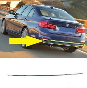 BMW NEW GENUINE F30 F31 15-17 SPORT REAR LOWER BUMPER BLACK TRIM COVER 51127384571