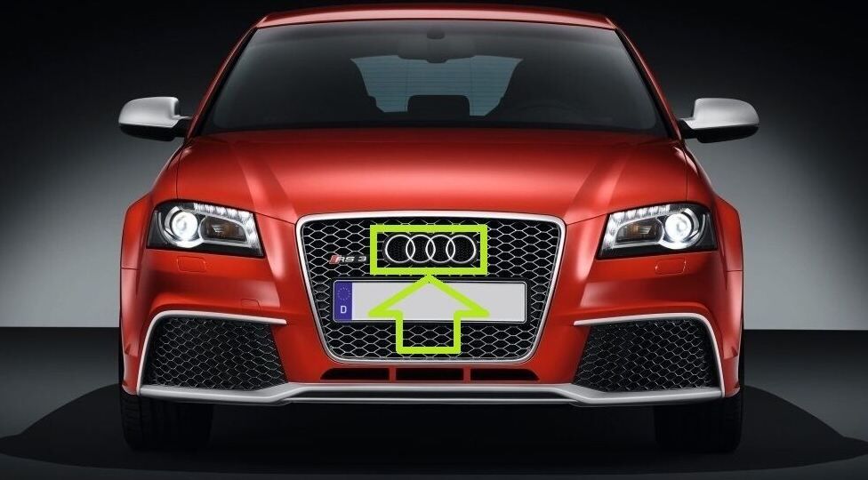 NEW GENUINE AUDI TT 11-14 RS3 11-13 FRONT GRILL AUDI EMBLEM CHROME 8J0853605 - Image 5