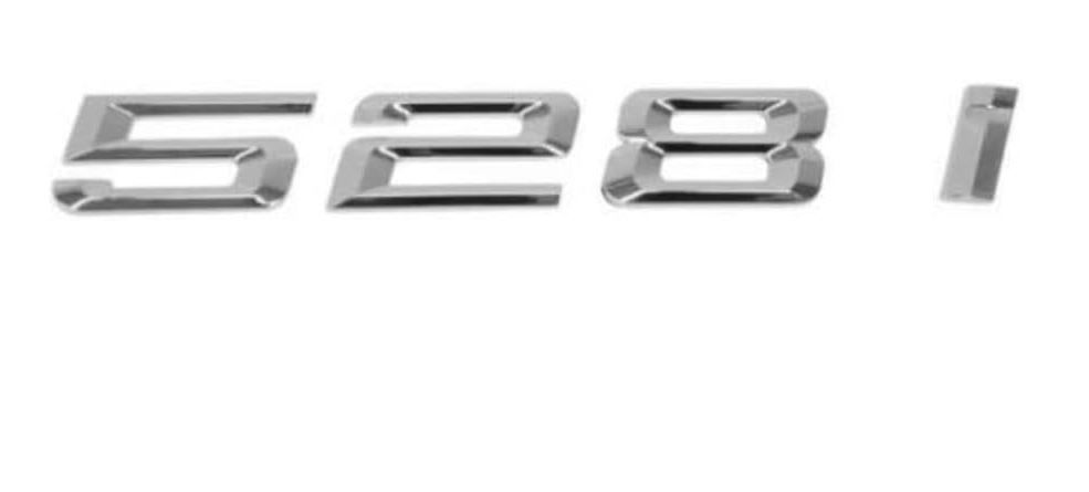 BMW NEW GENUINE F10 F10 LCI 5 SERIES 528i CHROME STICKER BADGE EMBLEM 51147219539