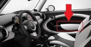 NEW GENUINE MINI R56 SINCE 2009/09 FRONT DOOR ARMREST TECH WHITE RIGHT O/S 51417246354