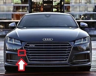 NEW GENUINE AUDI TT 15-17 S-LINE FRONT BUMPER TOW HOOK EYE COVER PRIMED 8S0807241AGRU - Image 2