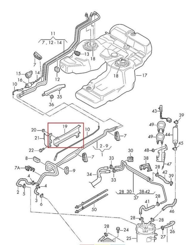 NEW GENUINE AUDI Q5 (8R) 2010 - 2016 FUEL LINE PROTECTION PLATE 8R0201192C - Image 3