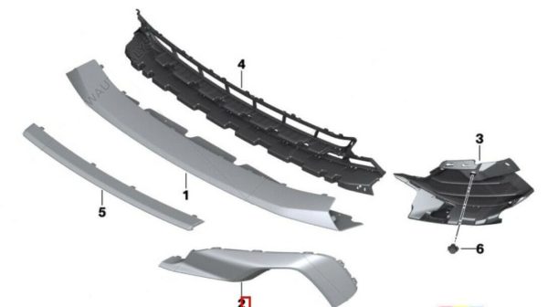 FOR NEW GENUINE BMW Z4 SERIES G29 ROADSTER FRONT BUMPER FINISHER ROD RIGHT - Image 3