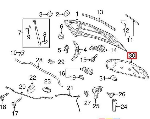 NEW GENUINE VW GOLF 6 DAMPING FOR BONNET INSULATION INSULATION MAT 5K0863831G - Image 4