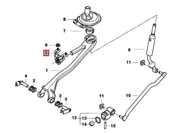 NEW GENUINE BMW X5 E53 M54 M57 ENGINES BEARING SHIFTING ARM 25111434625 - Image 4
