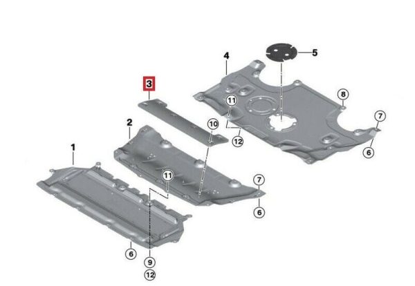 NEW GENUINE BMW 5 6 7 8 SERIES SOFT ABSORBER FOR STEERING GEAR COVER 51757372272 - Image 4