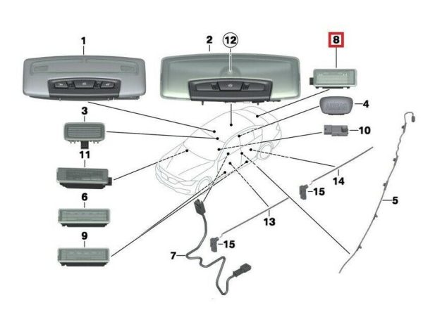 NEW GENUINE BMW F GENERATION INTERIOR LIGHT LED LAMP TECHNOLOGY 63319280501 - Image 4