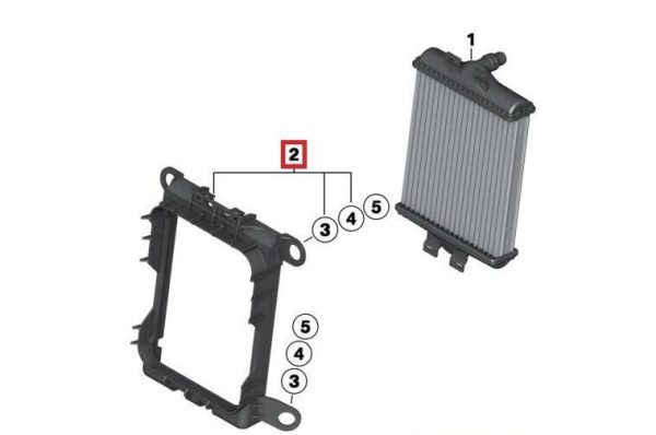 NEW GENUINE BMW 1 2 3 4 SERIES N55 B46 B58 PETROL ENGINE COOLANT RADIATOR FRAME 17218625445 - Image 4