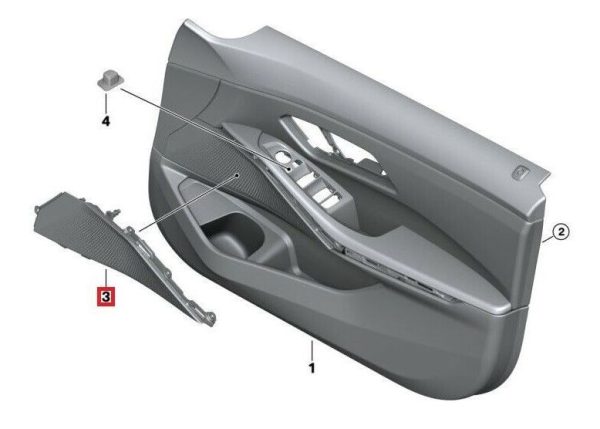FOR NEW GENUINE BMW 3 SERIES G20 G21 FRONT DOOR LEFT LOUDSPEAKER COVER - Image 3