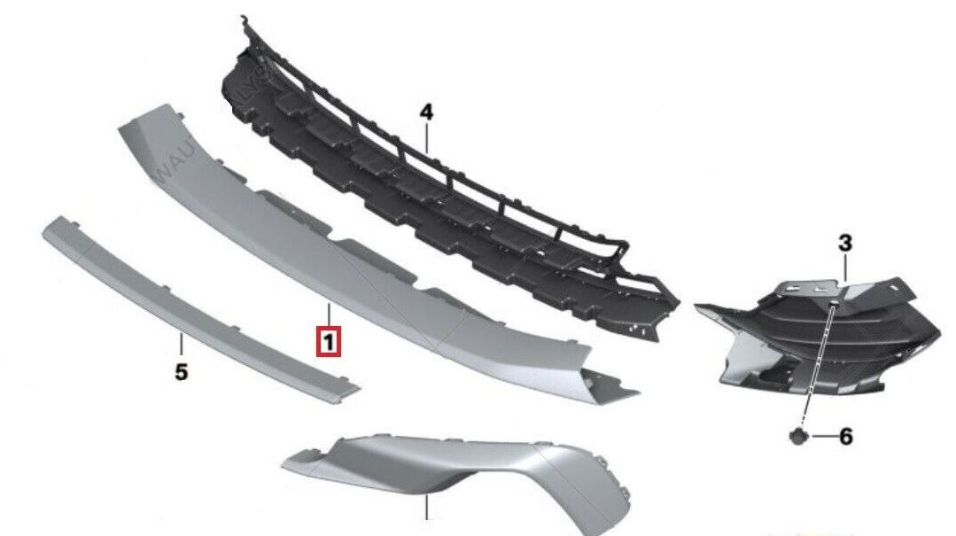 NEW GENUINE BMW Z4 SERIES G29 ROADSTER FRONT BUMPER LOWER TRIM 51117474417 - Image 2