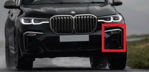 NEW GENUINE BMW X7 G07 FRONT BUMPER BURNISHED ALUMINIUM FINISHER LEFT N/S 51118745739