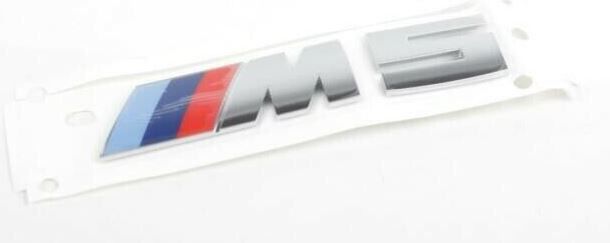 NEW GENUINE BMW M5 F90 REAR BOOT BADGE EMBLEM CHROME 51148063203